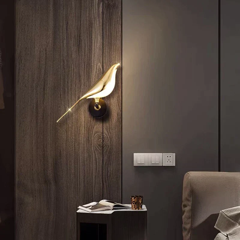 Aviora Wandlampe in Vogelform – LED Wandleuchte mit verstellbarer Lichtausrichtung