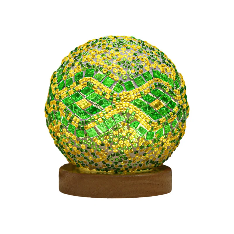 Mireva Tischleuchte mit Mosaikdesign – LED Lampe mit dimmbarer Funktion