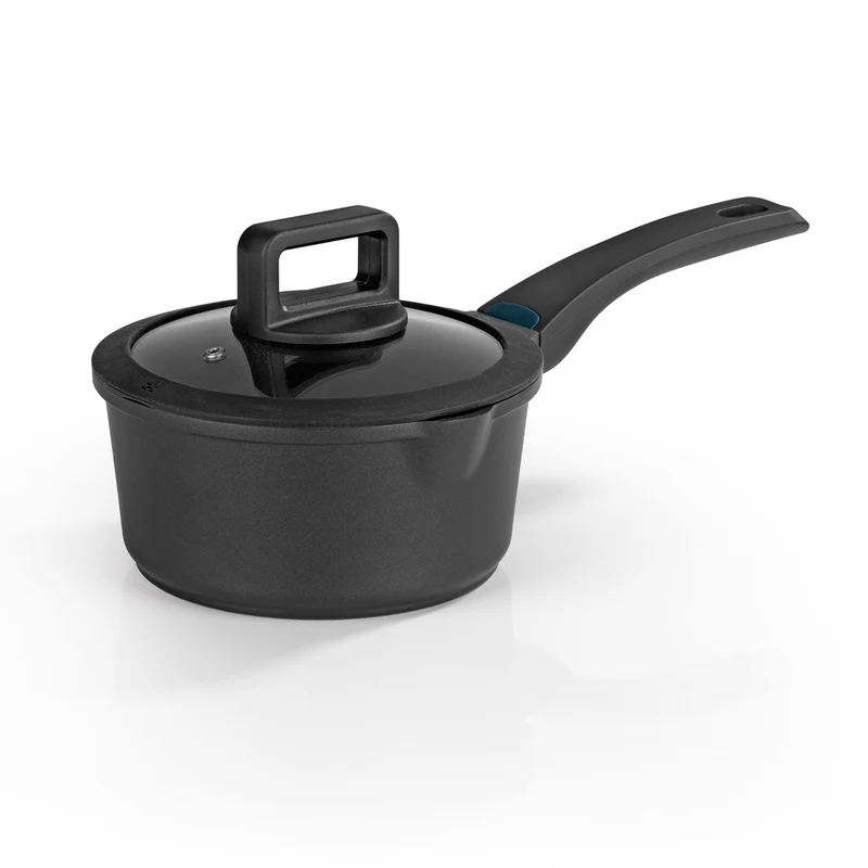 Aluguss-Stielkasserolle 18 cm - Midnight Edition