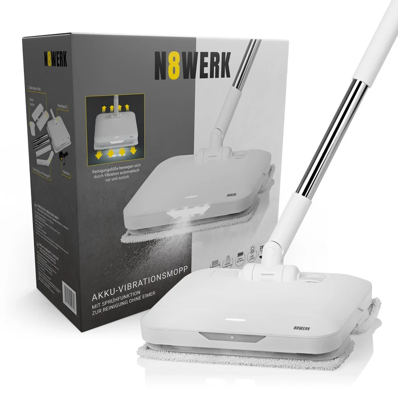 Akku-Vibrationsmopp Moonlight White Edition