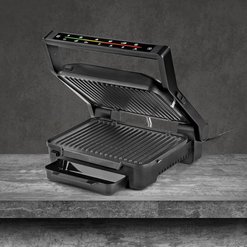 Digital-Kontakt-Grill Midnight Edition - 2000W - Touch-Display mit 6 Grill-Programmen