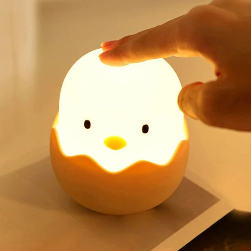 Lumini Kinder-Nachtlicht mit Farbwechsel – LED Lampe mit Touch-Bedienung und USB-Aufladung