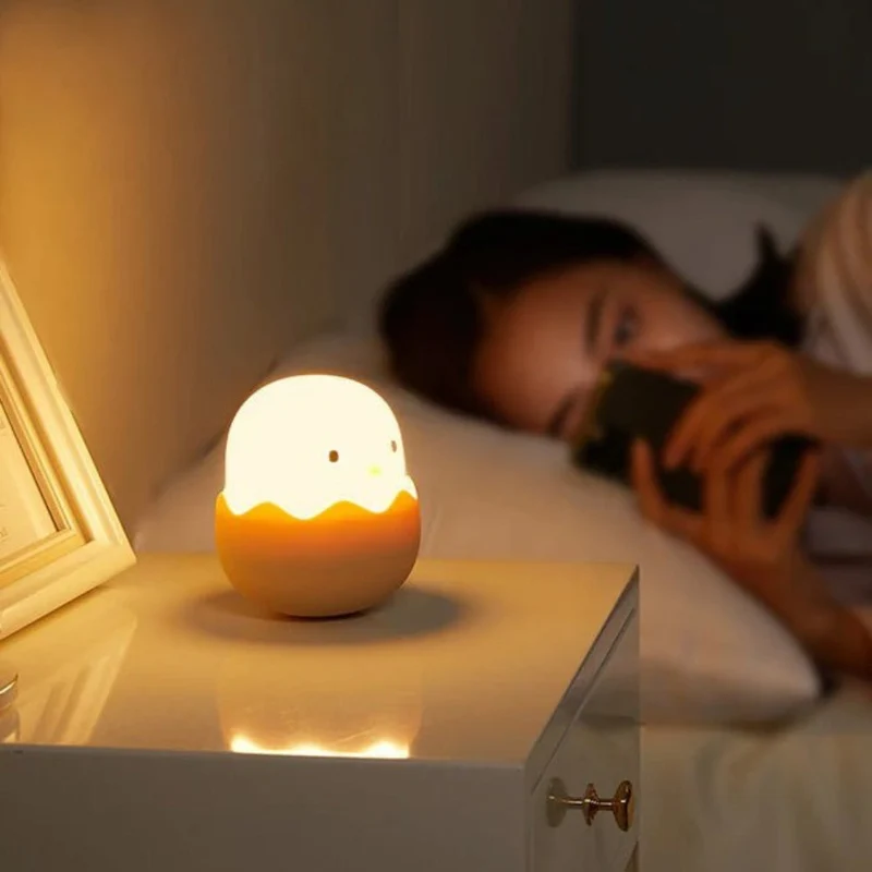 Lumini Kinder-Nachtlicht mit Farbwechsel – LED Lampe mit Touch-Bedienung und USB-Aufladung