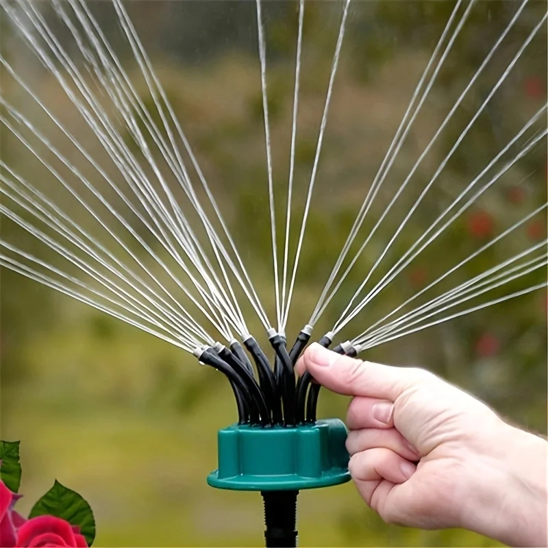 12-in-1 Gartenbewässerungssystem mit 360-Grad-Sprinkler