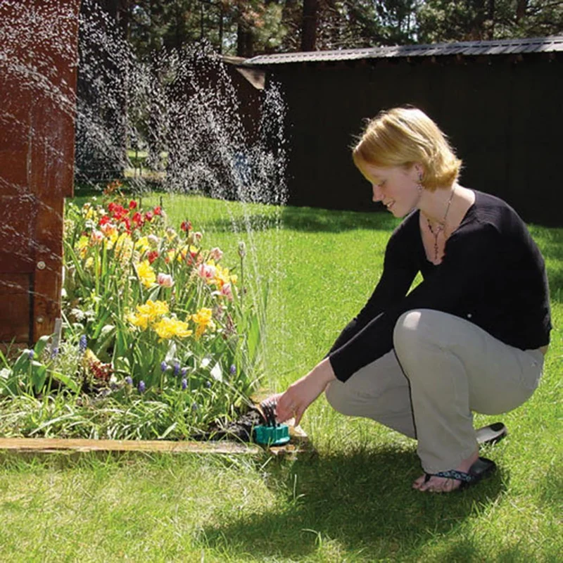 12-in-1 Gartenbewässerungssystem mit 360-Grad-Sprinkler