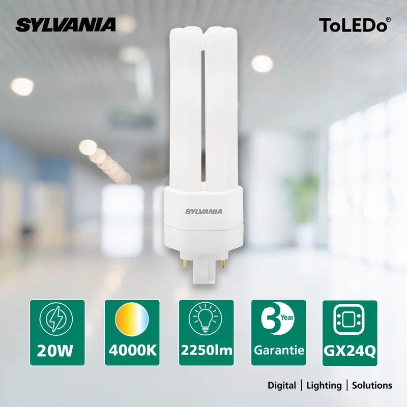 Lynx TE LED Lampe | GX24Q Sockel | 1760 - 2250 Lumen | Neutralweiß