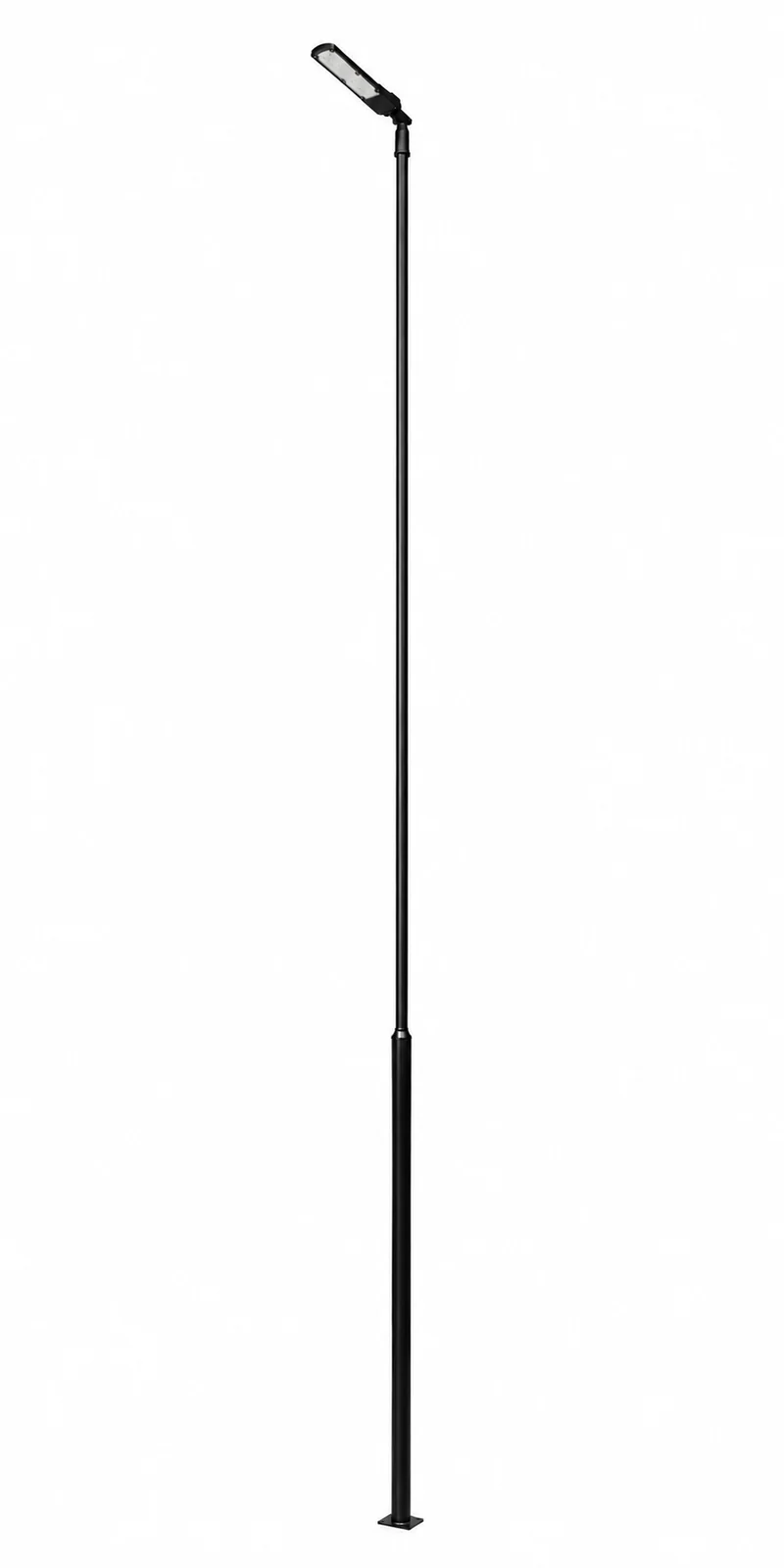 Lichtmast inkl. Straßenlampe | 600 cm | 50 Watt | 5000 K | Schwarz
