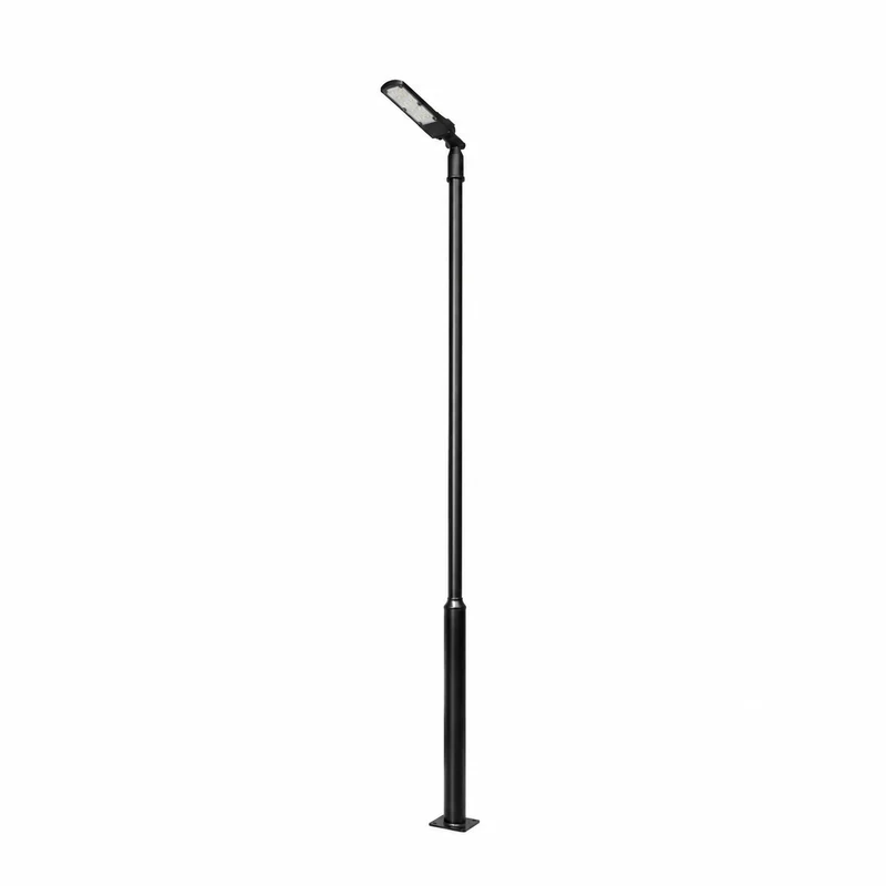 Lichtmast inkl. Straßenlaterne | 300 cm | 30 Watt | 5000 K | Schwarz