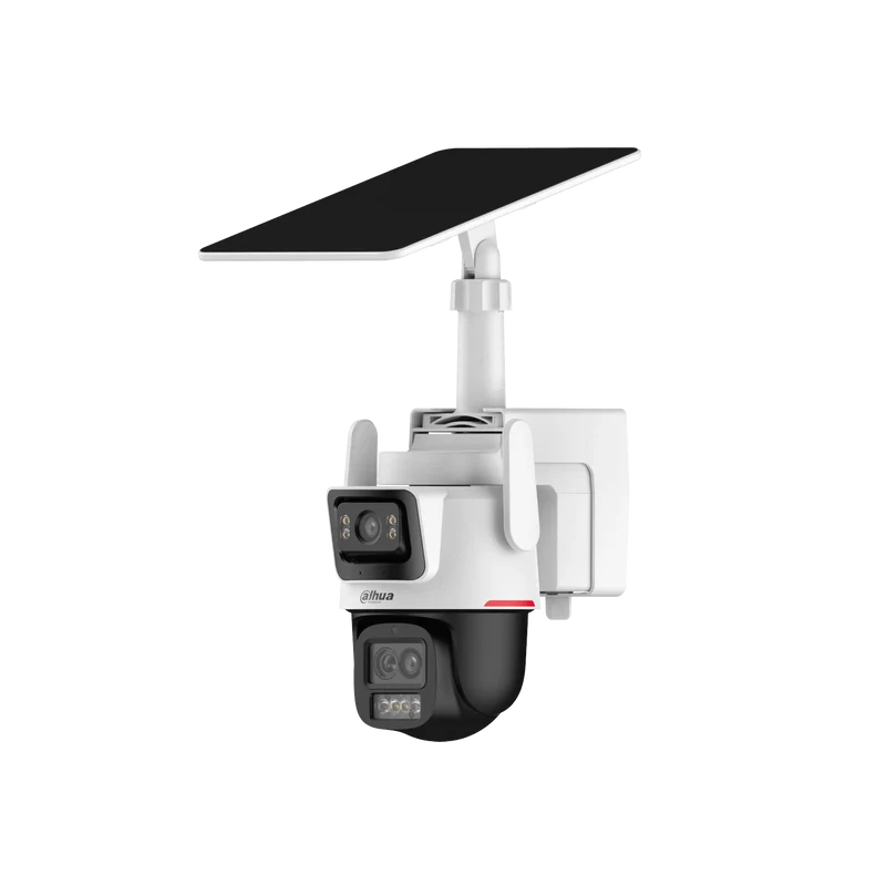 Dahua 4G IP-Dual-Lens-PT-Dome-Batterie-Kamera mit Solarpanel | DH-IPC-PTS2649C-3E3Z-4GB20