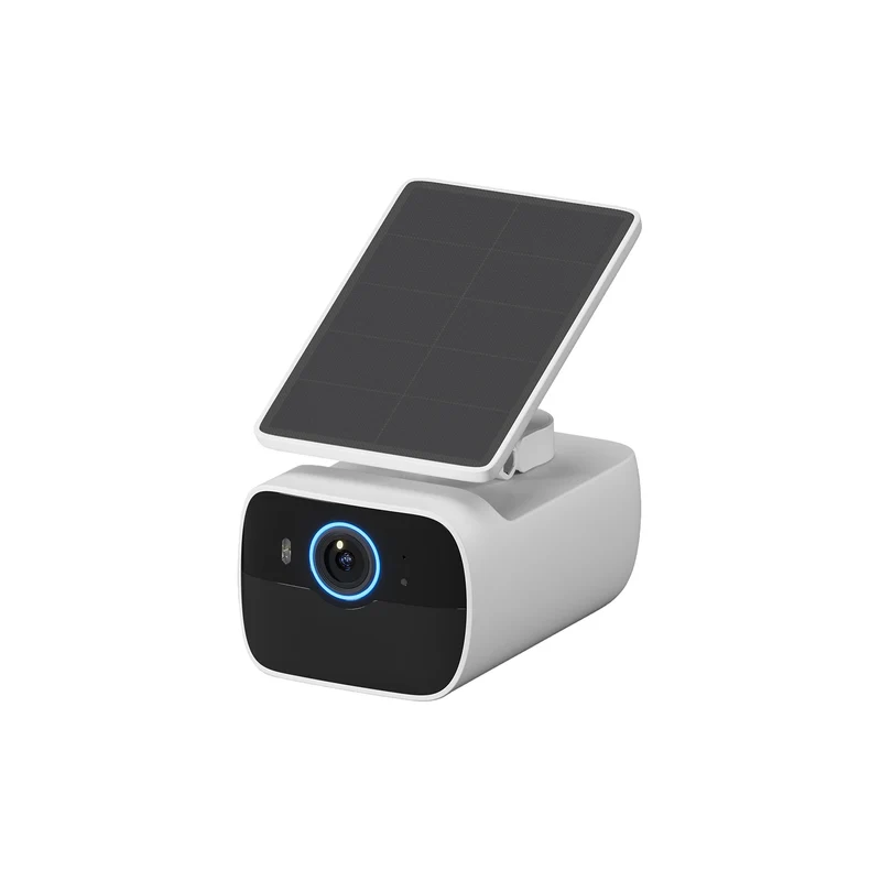 Safemo WLAN-Bullet-Kamera (4K, IR) mit Solarpanel weiß