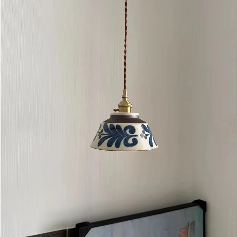 Ceranova LED Pendelleuchte aus Keramik für Deckenmontage