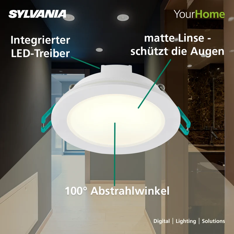LED Einbaustrahler 230V | 3er & 10er Pack | Warmweiß | Ø 68 mm | IP65