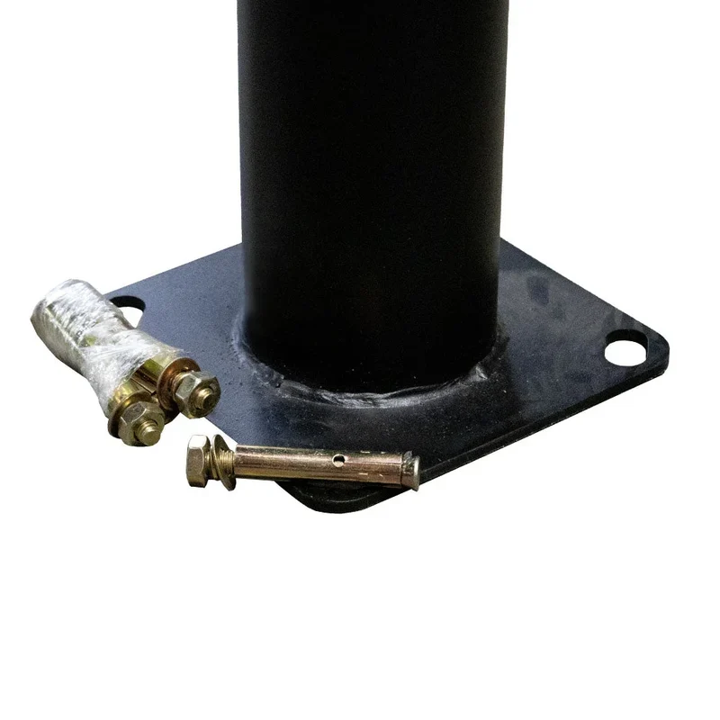 Lichtmast inkl. Straßenlaterne | 300 cm | 50 Watt | 5000 K | Schwarz