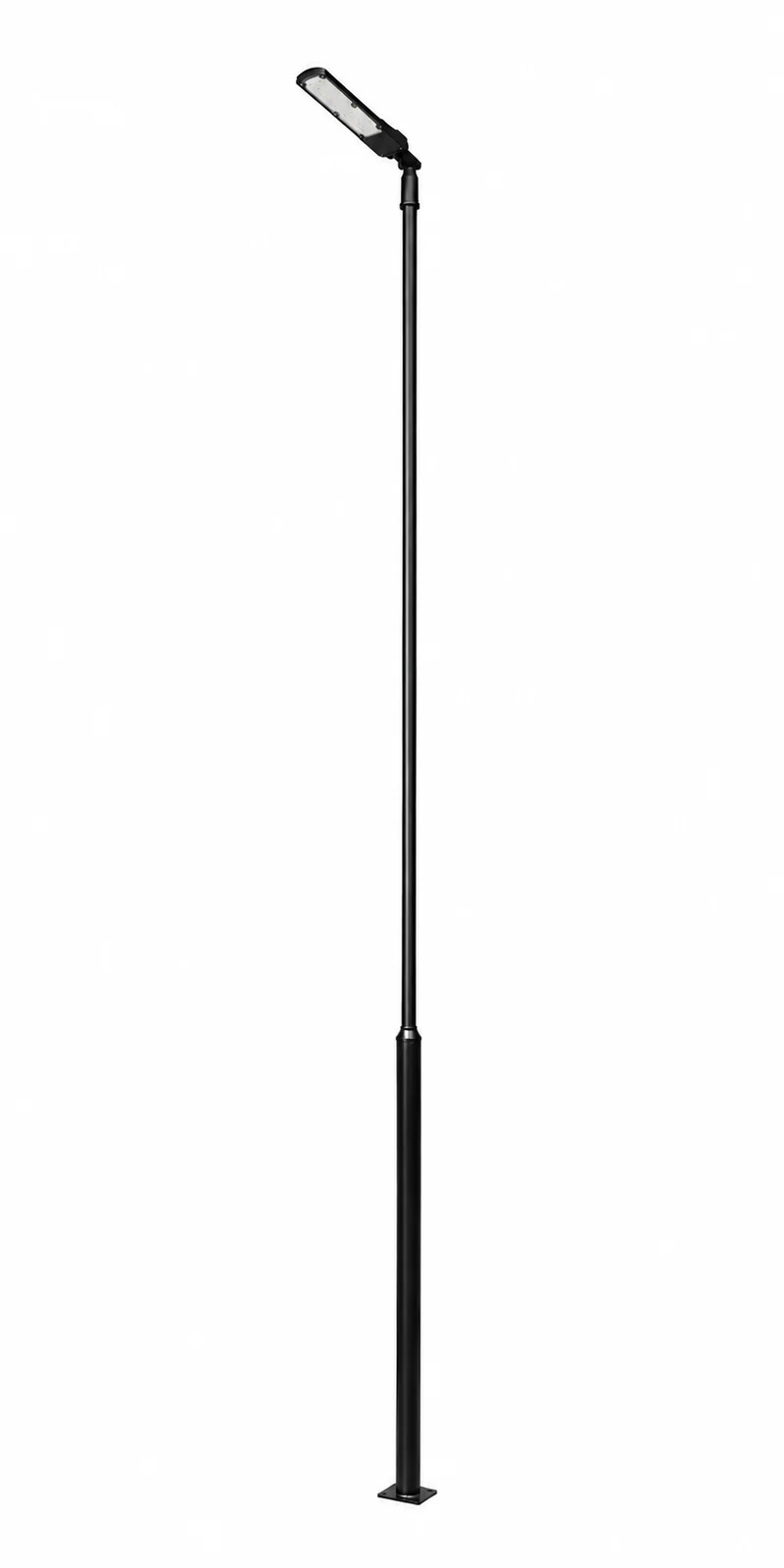 Lichtmast inkl. Straßenlampe | 500 cm | 50 Watt | 5000 K | Schwarz