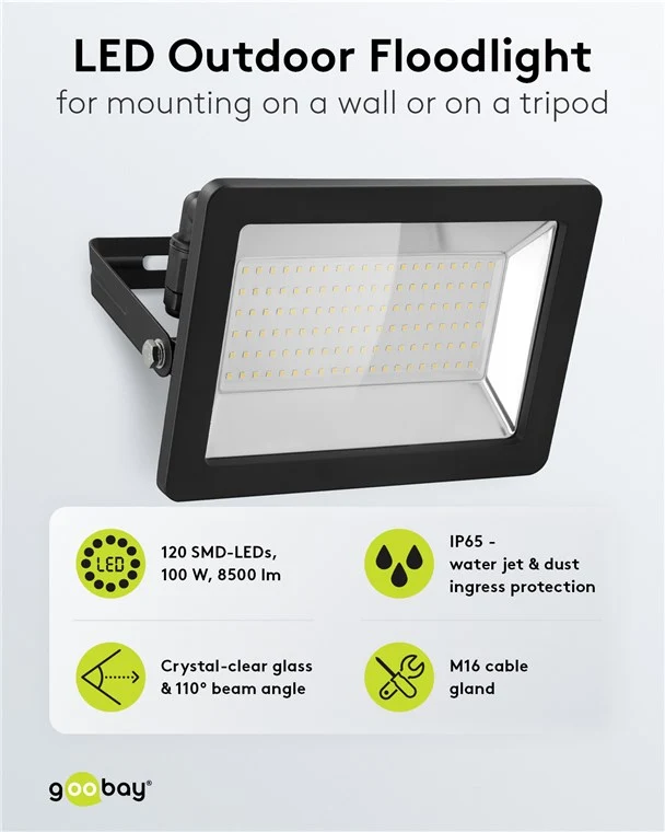 LED-Außenstrahler, 100 W
