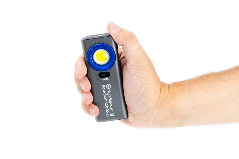 RooStar 1200S | 1200 Lumen | Wiederaufladbare, schlanke Arbeitsleuchte mit Sensor