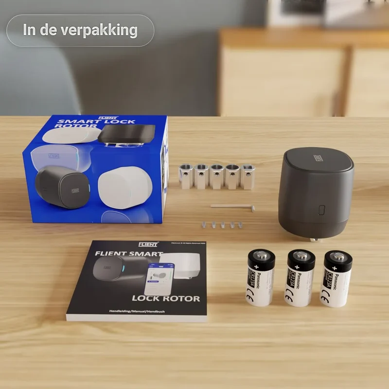 Flient Smart Lock Rotor Zwart - Retrofit Motorslot voor Bestaande Cilinder