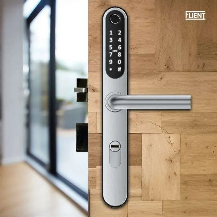 Flient Smart Lock Versa RVS - Slim Deurbeslag voor Poort en Deur