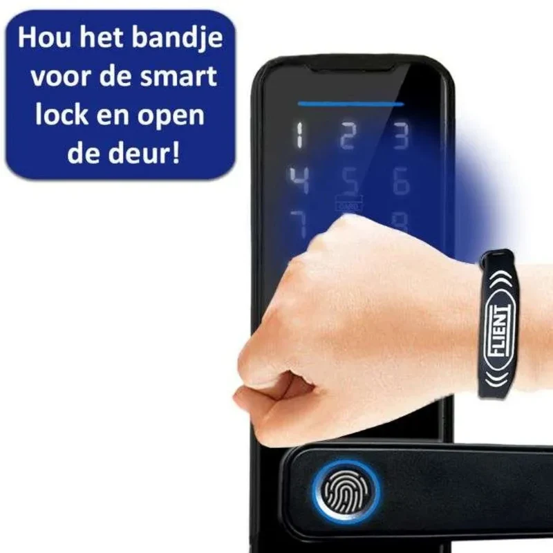 Flient Polsbandje voor Smart Lock - Handenvrije Toegang