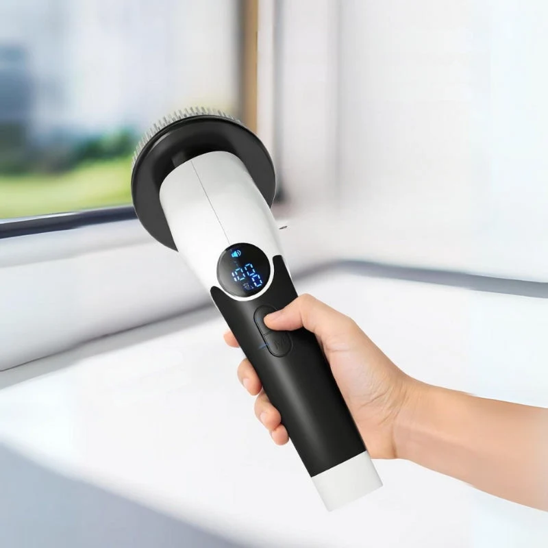 Scrubnex Akku-Reinigungsschrubber mit abnehmbarem Griff und Display