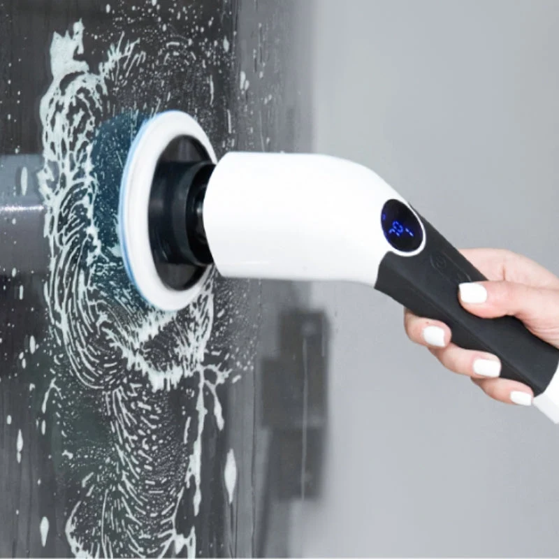 Scrubnex Akku-Reinigungsschrubber mit abnehmbarem Griff und Display