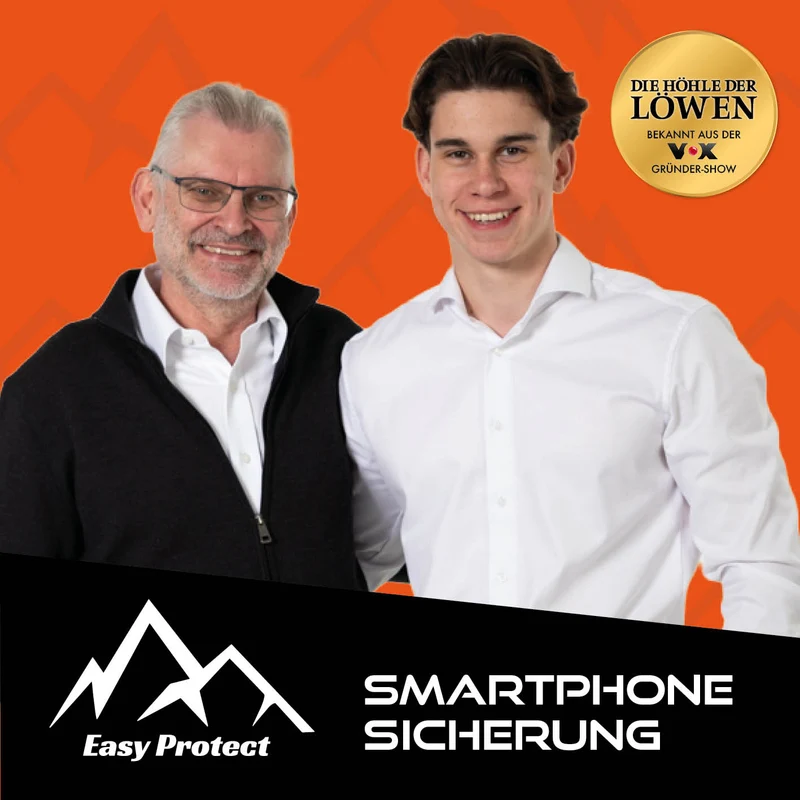 Handy Sicherung mit Stahlseil & Karabiner, 80 cm Anti-Drop Kabel