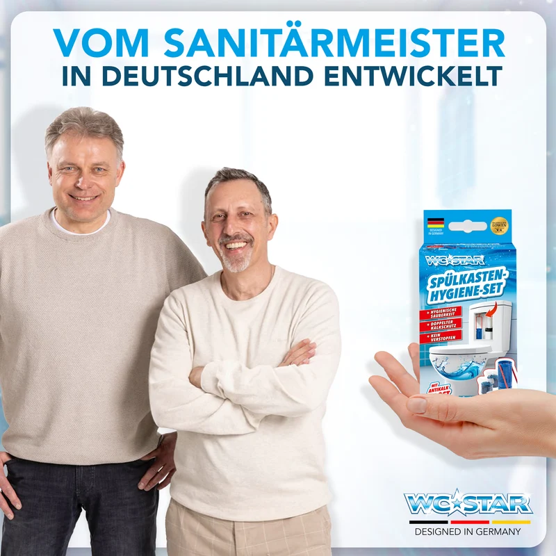 WC-Star Spülkasten-Hygiene-Set (1x Spülkasten-Einhänger + 2x Spülkasten-Tab + 1x Antikalk-Tab)