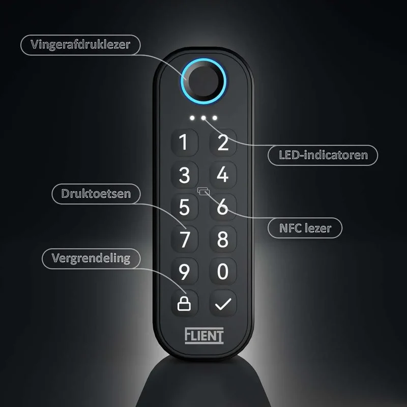 Flient Keypad - Codepaneel met Vingerafdruk voor Eon en Rotor