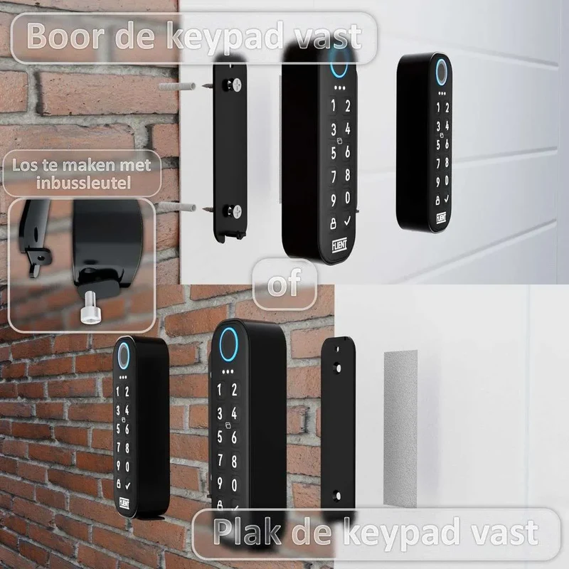 Flient Keypad - Codepaneel met Vingerafdruk voor Eon en Rotor