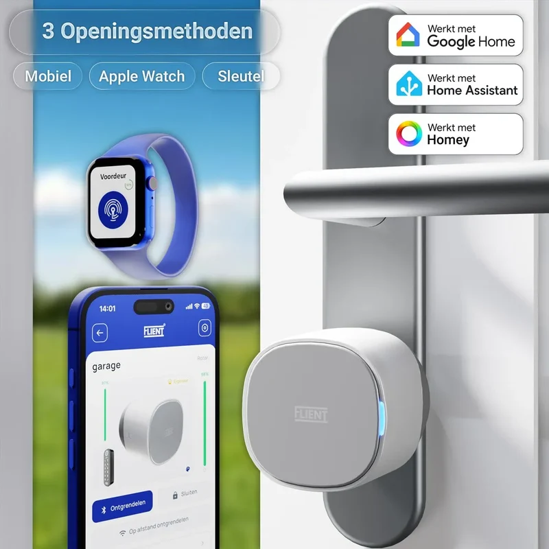 Flient Smart Lock Rotor Wit - Retrofit Motorslot voor Bestaande Cilinder