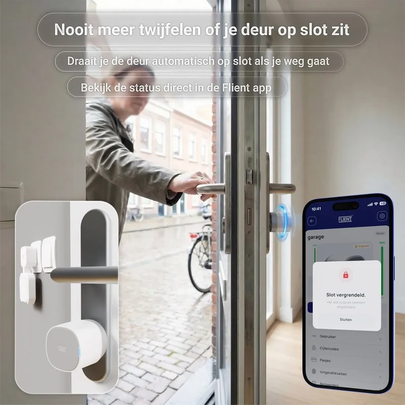 Flient Smart Lock Rotor Wit - Retrofit Motorslot voor Bestaande Cilinder