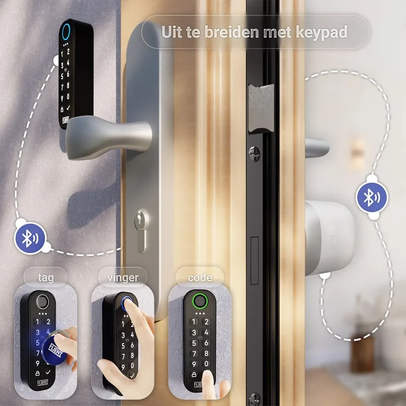 Flient Smart Lock Rotor Wit - Retrofit Motorslot voor Bestaande Cilinder