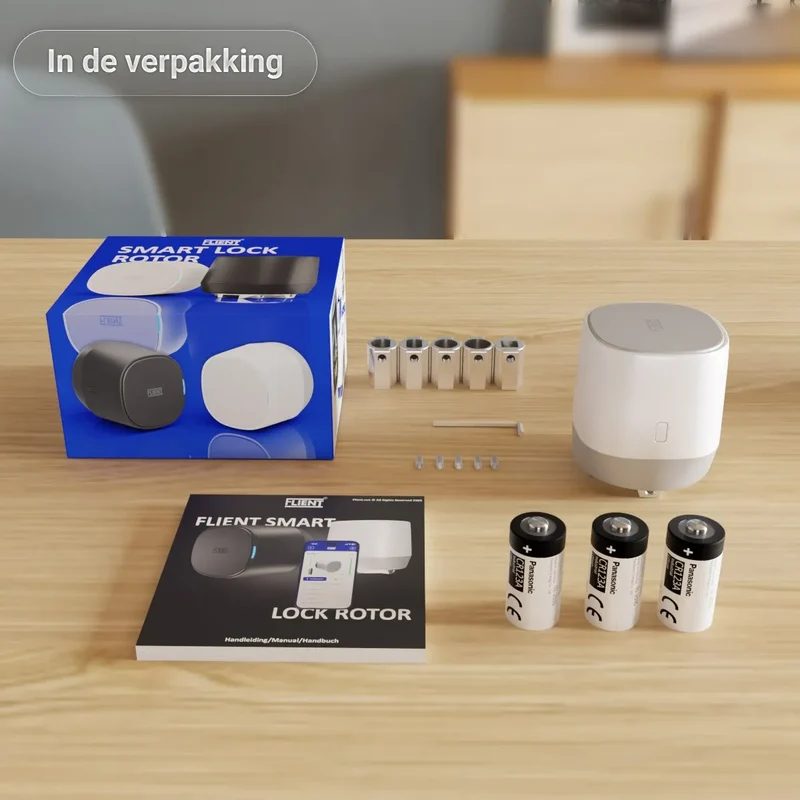 Flient Smart Lock Rotor Wit - Retrofit Motorslot voor Bestaande Cilinder
