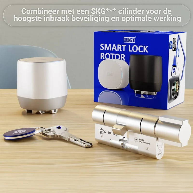 Flient Smart Lock Rotor Wit - Retrofit Motorslot voor Bestaande Cilinder