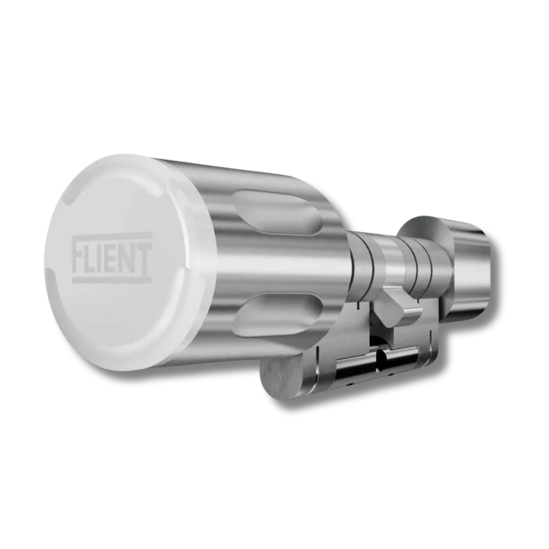 Flient Smart Lock Eon Wit/Zilver - Slim Cilinderslot IP68