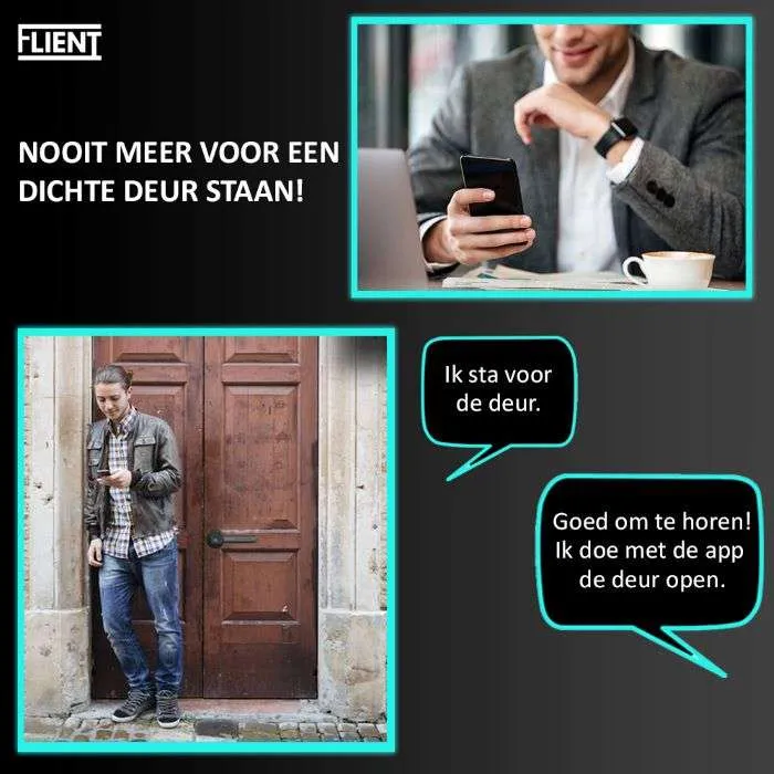 Flient Smart Lock Casual 2.0 - Slimme Deurklink voor Binnendeuren