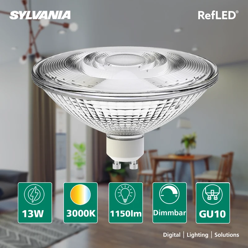 LED-Lampe | Reflektor Kolben | GU10 Sockel | Warmweiß | 140W Ersatz