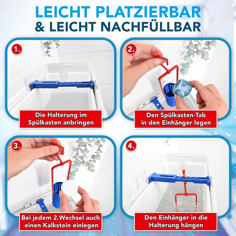 WC-Star Nachfüll-Set (8x Spülkasten-Tab + 4x Antikalk-Tab)