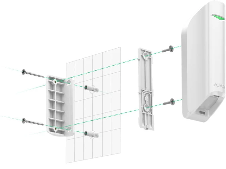 Ajax MotionProtect Curtain – Bewegingsmelder met Smalle Detectiestraal