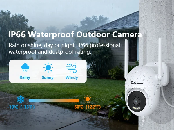 Jennov 5MP WIFI Wireless Security Camera System 10CH NVR Kit CCTV Built-in HDD