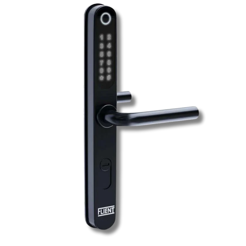 Flient Smart Lock Versa Zwart - Slim Deurbeslag voor Poort en Deur