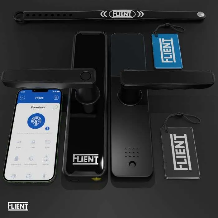 Flient Smart Lock Advanced - Slim Deurbeslag zonder Cilinder
