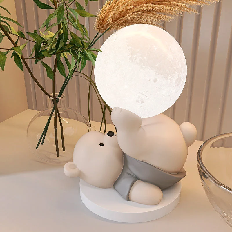 LumoBear – Kompakte LED-Tischlampe mit Bärendesign