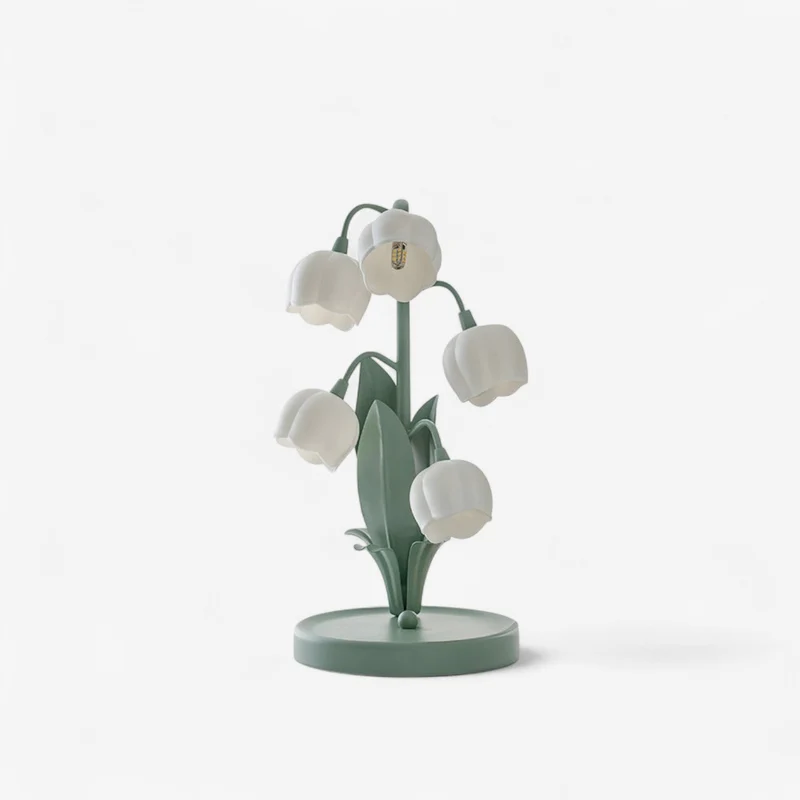 OrchiLume – Tischleuchte mit dekorativem Orchideenmuster