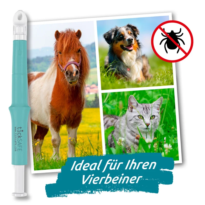 Zeckengreifer für Tiere mit rotierendem Greiferkopf