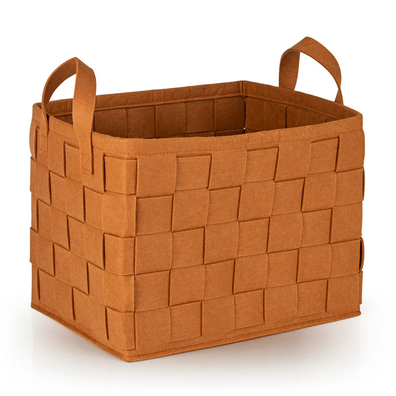 Filz-Aufbewahrungstasche L - 40 x 30 x 30 cm - Rost