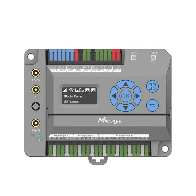Milesight EG71 | 8-Channel LoRaWAN Building IoT Gateway with BACnet, KNX & Modbus