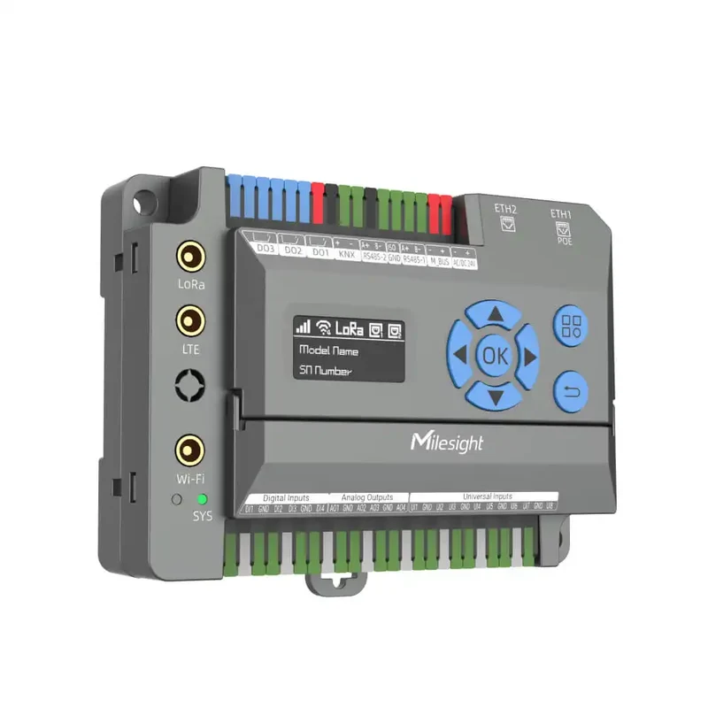 Milesight EG71 | 8-Channel LoRaWAN Building IoT Gateway with BACnet, KNX & Modbus
