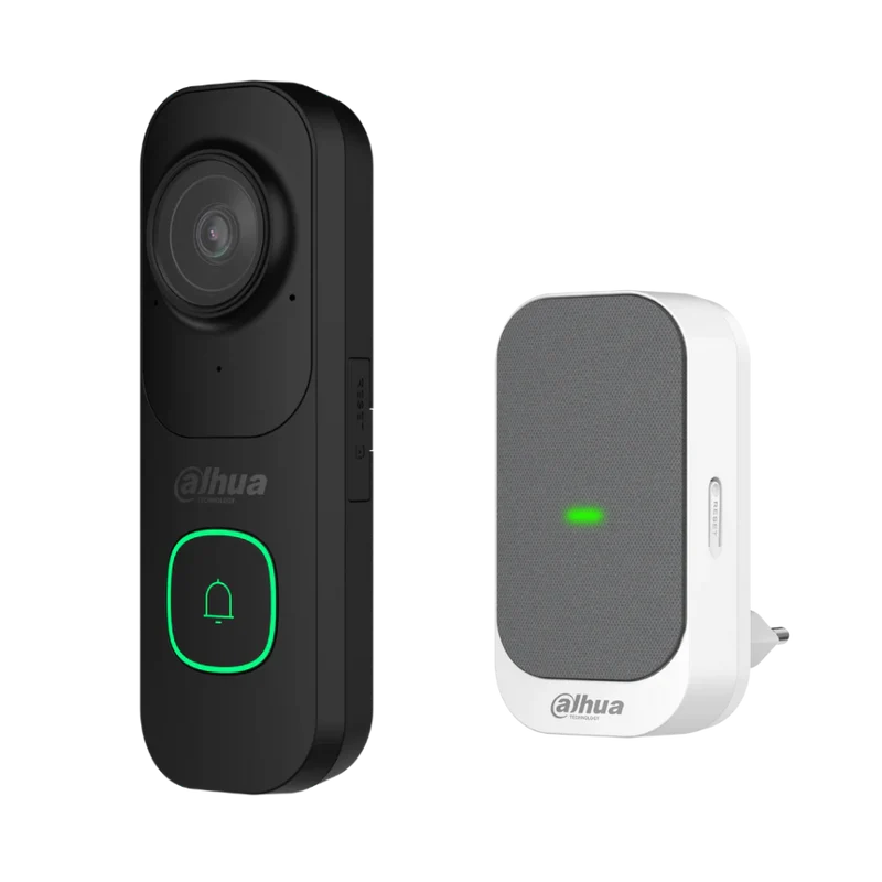 Dahua Slimme WiFi Deurbel set Zwart met Gong (DH-VDKP01-BG)