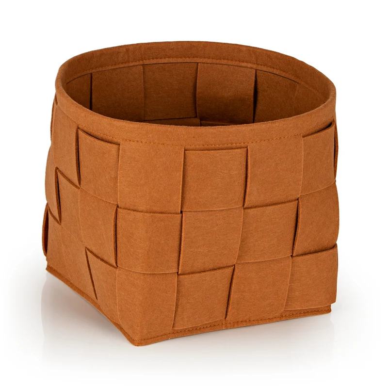 Filz-Aufbewahrungskorb S - 24 x 24 x 24 cm - Rost
